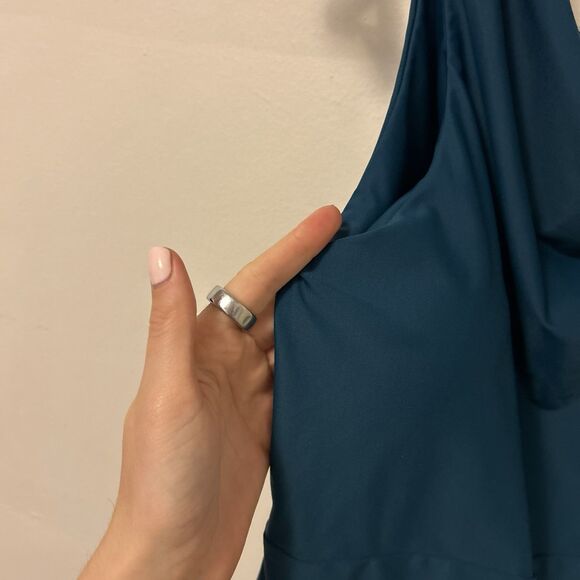 Summersalt The Ruched Sidestroke One Shoulder‎ Swimsuit Green Size 14 - Picture 2 of 8